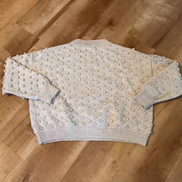 Misha and Puff Popcorn Sweater Merino Wool in String - Picture 2 of 4